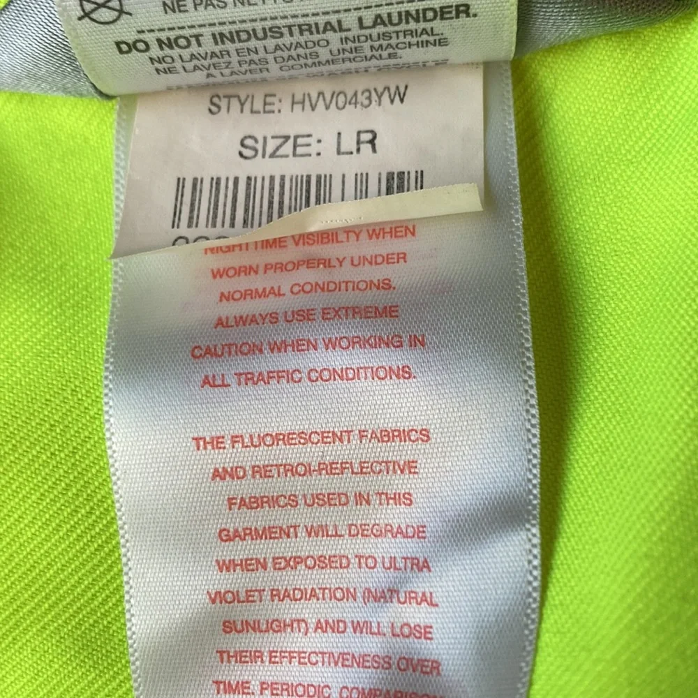 NWOT SAFETY REGULATION VEST. NEVER WORN CLASS 2, LEVEL 2 BERNE SZ LR - Picture 9 of 11
